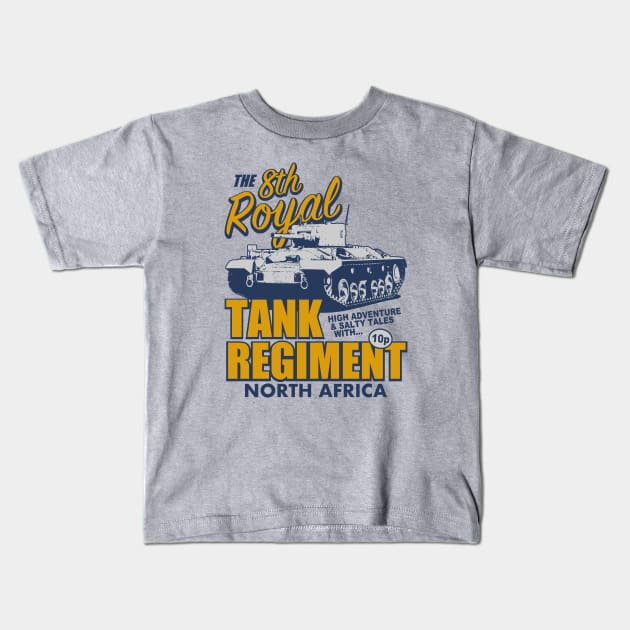 8th Royal Tank Regiment Kids T-Shirt by TCP